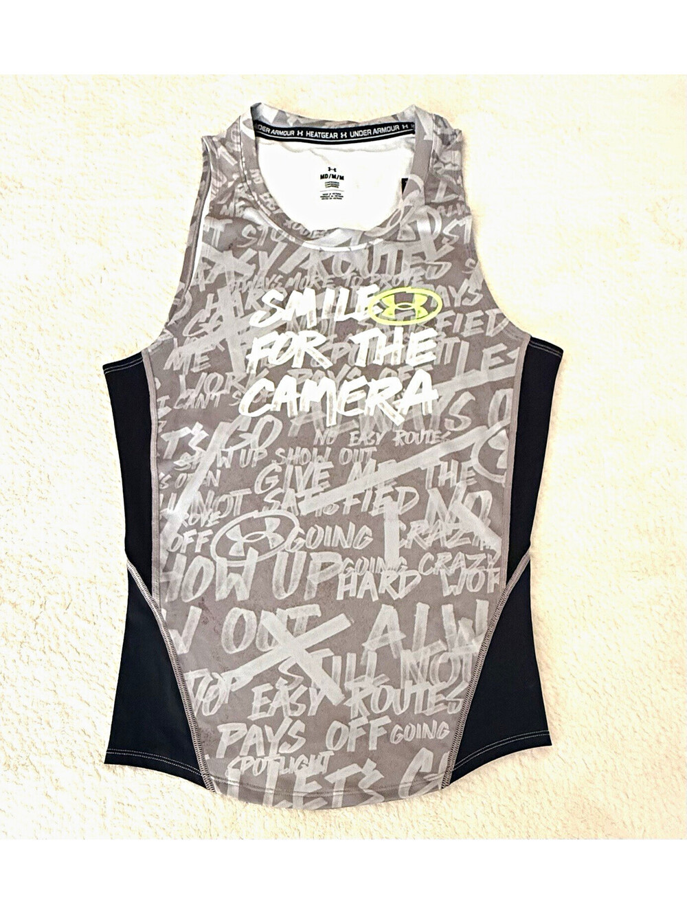 Under Armour HeatGear Alter Ego Compression Tank Top Men’s M Gray NWT